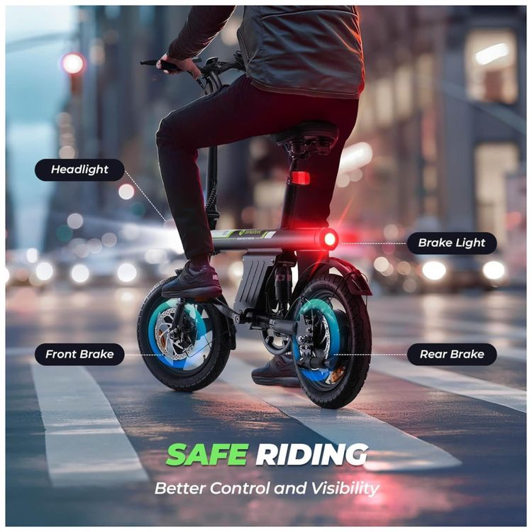 Bicicleta-Eletrica-isinwheel-para-Adultos-com-Cesto-Motor-Imagem-6