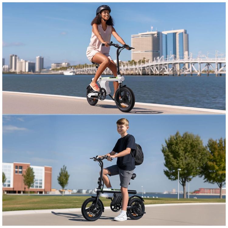 Bicicleta-Eletrica-isinwheel-para-Adultos-com-Cesto-Motor-Imagem-8