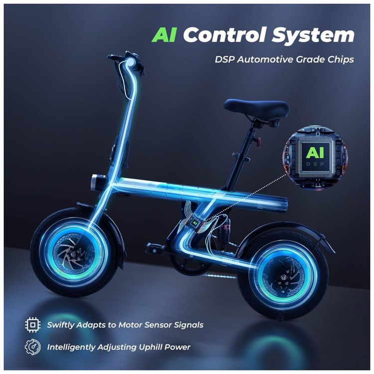 Bicicleta-Eletrica-isinwheel-para-Adultos-com-Cesto-Motor-Imagem-2