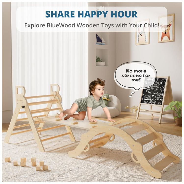 Conjunto-BlueWood-Pikler-Triangle--Brinquedo-de-Escalada-de-Imagem-4