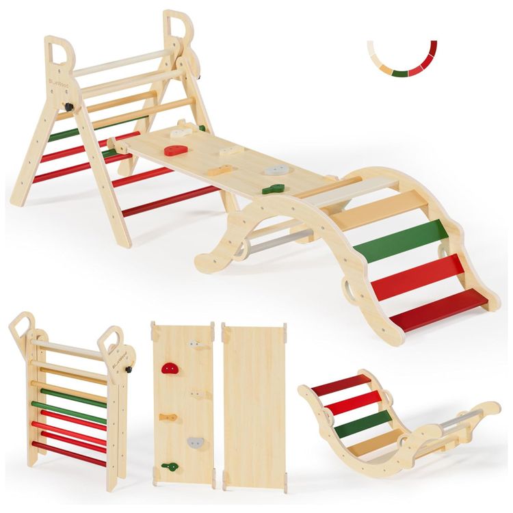 Conjunto-BlueWood-Pikler-Triangle-Brinquedo-de-Escalada-de-Imagem-0