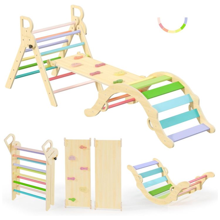 Conjunto-BlueWood-Pikler-Triangle--Brinquedo-de-Escalada-de-Imagem-0