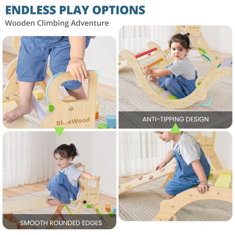 Conjunto-BlueWood-Pikler-Triangle--Brinquedo-de-Escalada-de-Imagem-3