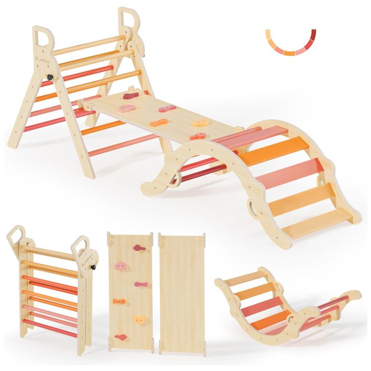 Conjunto-BlueWood-Pikler-Triangle--Brinquedo-de-Escalada-de-Imagem-0