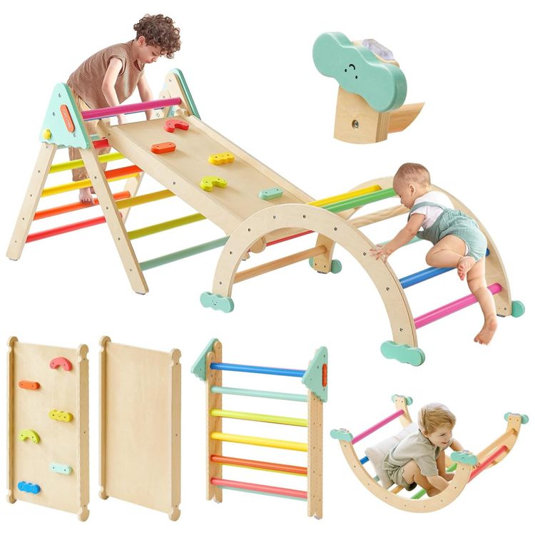 Conjunto-Tiny-Land-Pikler-Triangle-Set-7-em-1-Montessori-Imagem-0