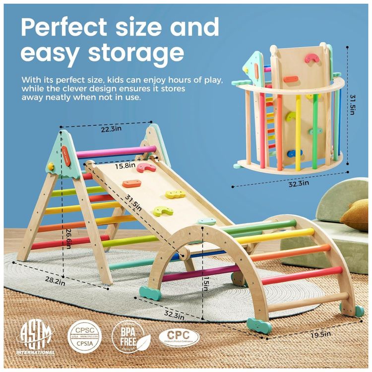 Conjunto-Tiny-Land-Pikler-Triangle-Set-7-em-1-Montessori-Imagem-5