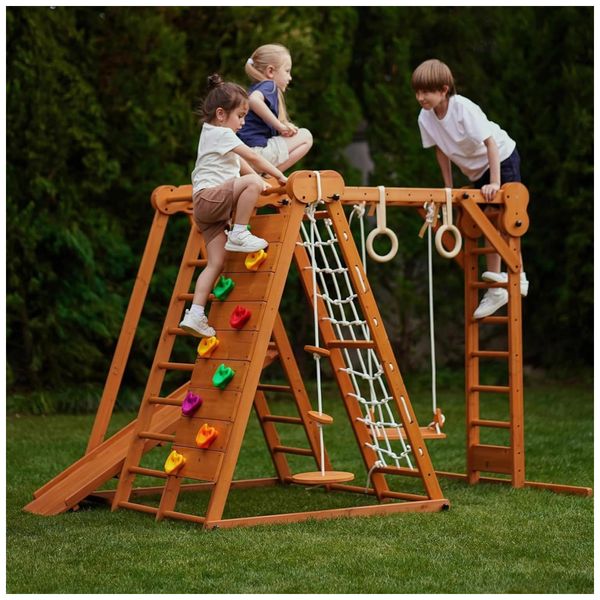 Avenlur-Chestnut--Jungle-Gym-Indoor-e-Outdoor-7-em-1-Imagem-0