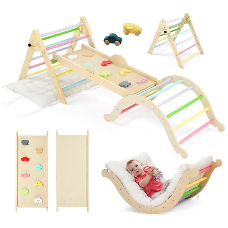 Conjunto-JOYMOR-9-em-1-de-Triangulo-Pikler-com-Almofada-Imagem-0