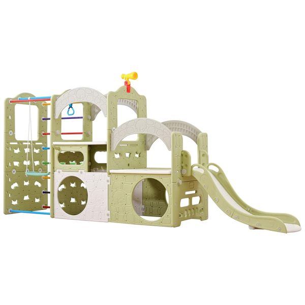 UNICOO-Playground-Indoor-10-em-1-Toboga-Parede-de-Imagem-0