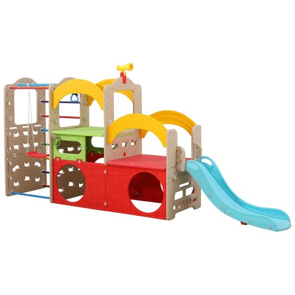 UNICOO-Parque-Infantil-10-em-1-Playset-de-Ginasio-Indoor-Imagem-0
