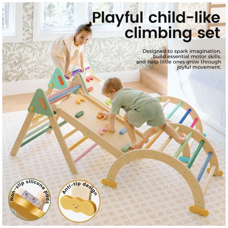 Conjunto-Tiny-Land-Pikler-Triangle-Montessori-7-em-1-Imagem-1