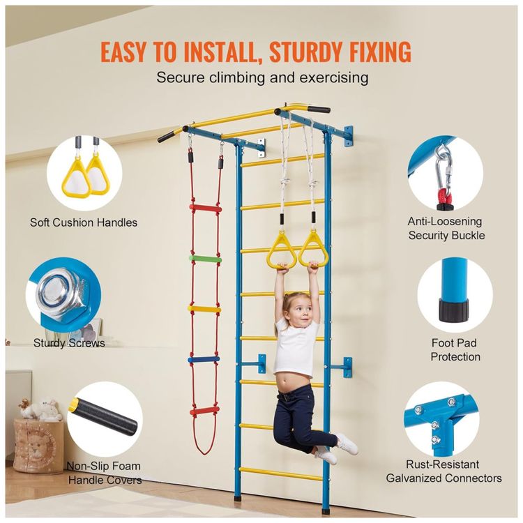 VEVOR-Indoor-Jungle-Gym-para-Criancas-Conjunto-de-Escalada-Imagem-5