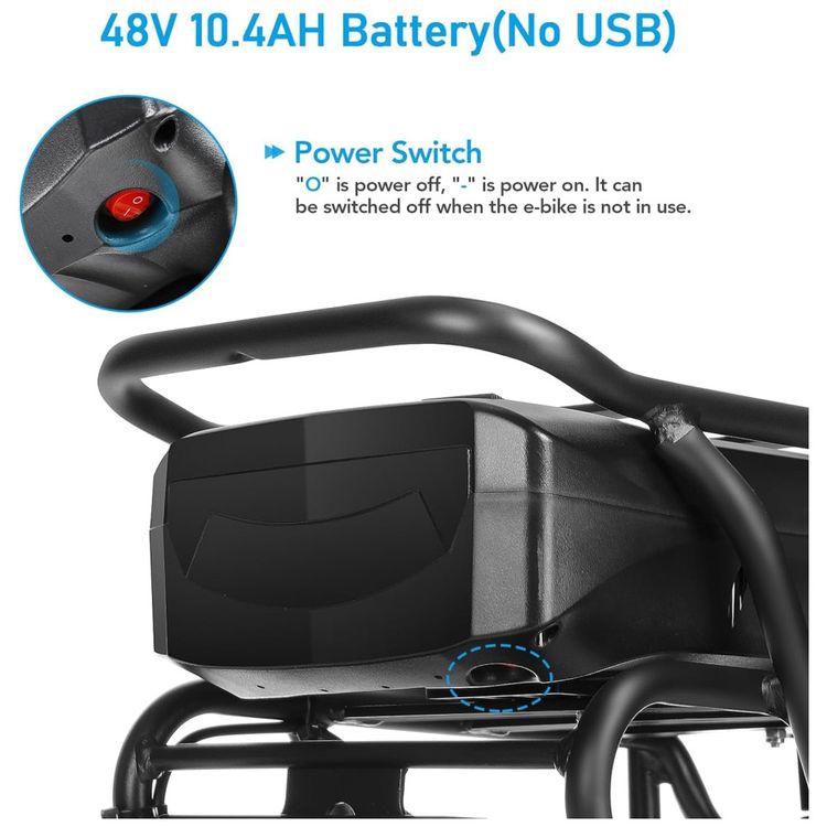 Bicicleta-Eletrica-ANCHEER-para-Adultos-48V-500Wh-EBike-Imagem-8