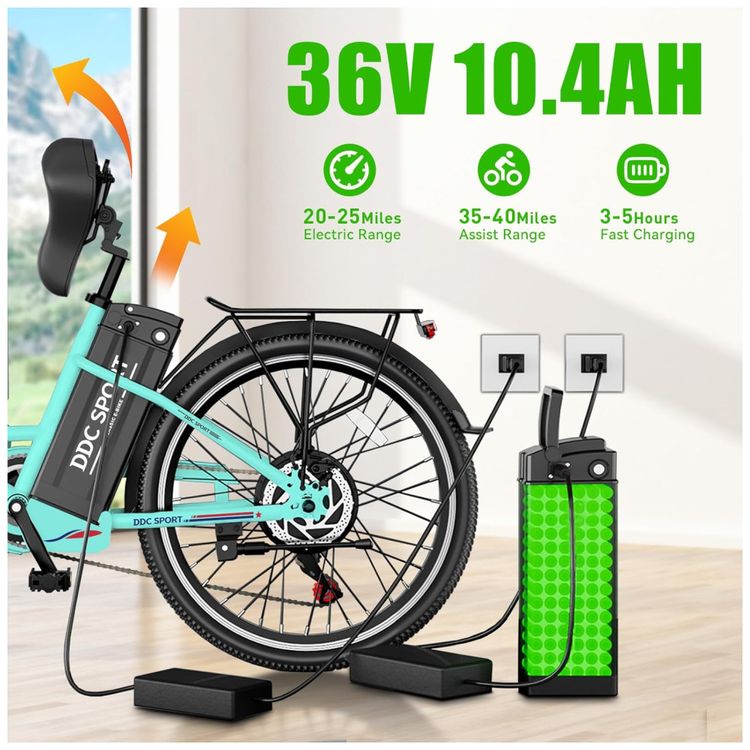 Bicicleta-Eletrica-Cruiser-de-24-Polegadas-E-Bike-para-Imagem-3
