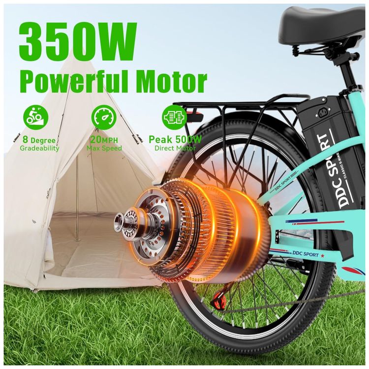 Bicicleta-Eletrica-Cruiser-de-24-Polegadas-E-Bike-para-Imagem-4