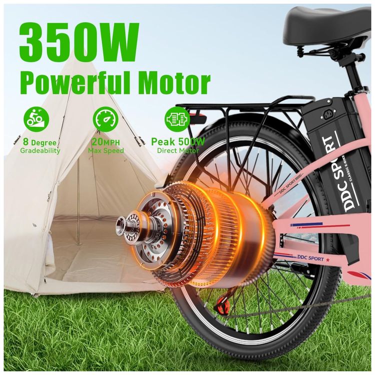 Bicicleta-Eletrica-Cruiser-de-24-Polegadas-E-Bike-para-Imagem-1