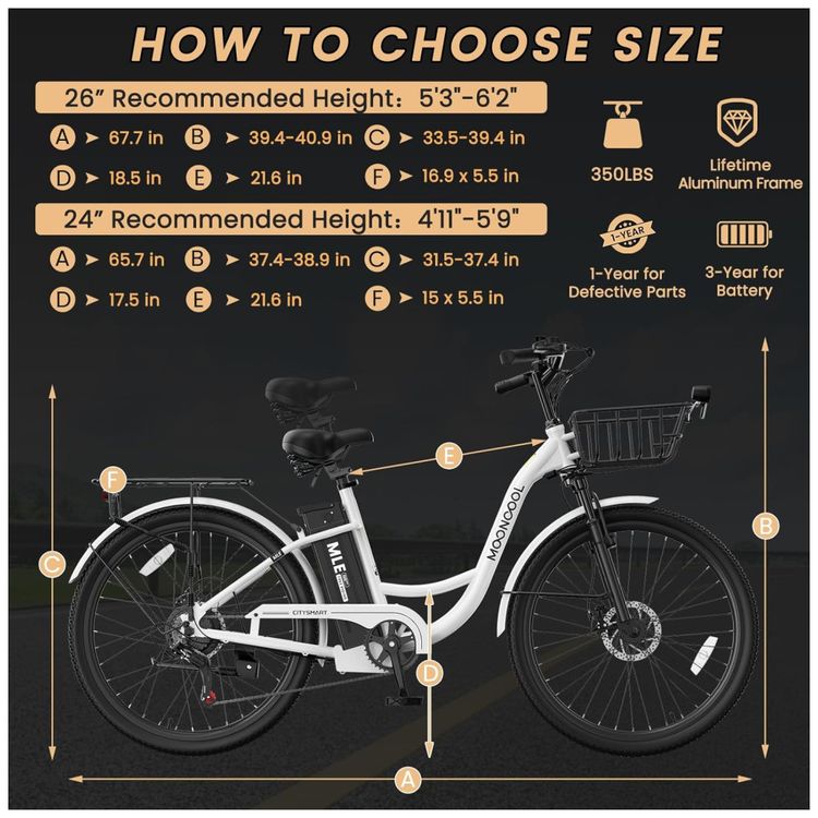 Bicicleta-Eletrica-MOONCOOL-para-Adultos-Potencia-Maxima-Imagem-5