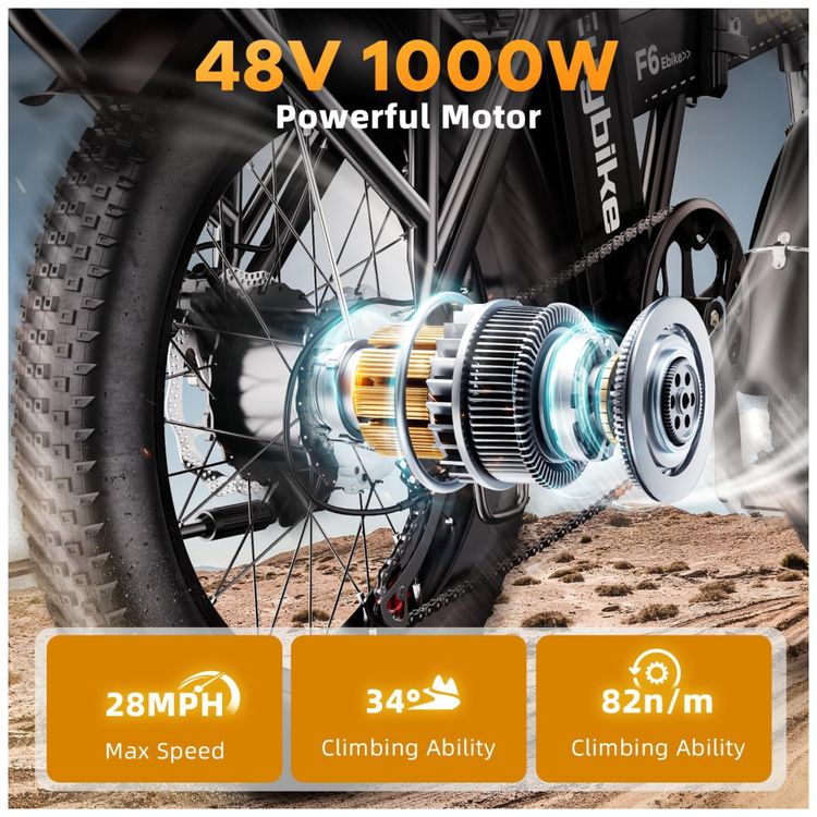 Bicicleta-Eletrica-Dobravel-de-1000W-Bateria-Removivel-de-Imagem-1