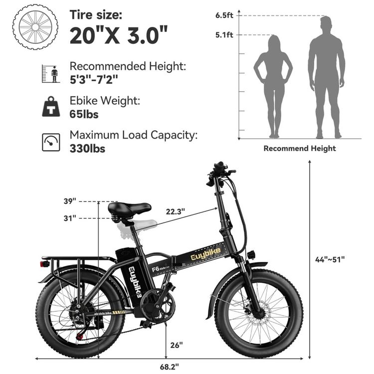 Bicicleta-Eletrica-Dobravel-de-1000W-Bateria-Removivel-de-Imagem-6