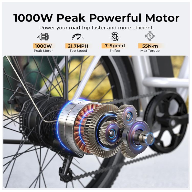 Bicicleta-Eletrica-para-Adultos-Funhang-EB-C1-1000W-Pico-Imagem-1