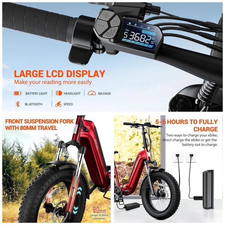 Bicicleta-Eletrica-Dobravel-SISIGAD-1500W-Aro-20-x-4.0-Imagem-4