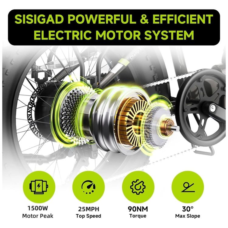 Bicicleta-Eletrica-Dobravel-SISIGAD-1500W-Aro-20-Pneu-Imagem-1