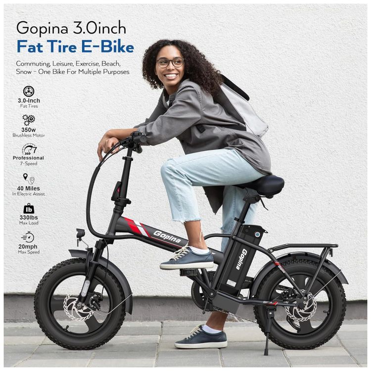 Bicicleta-Eletrica-Vivi-Gopina-Aro-16-x-3.0-Pneu-Gordo-Imagem-3