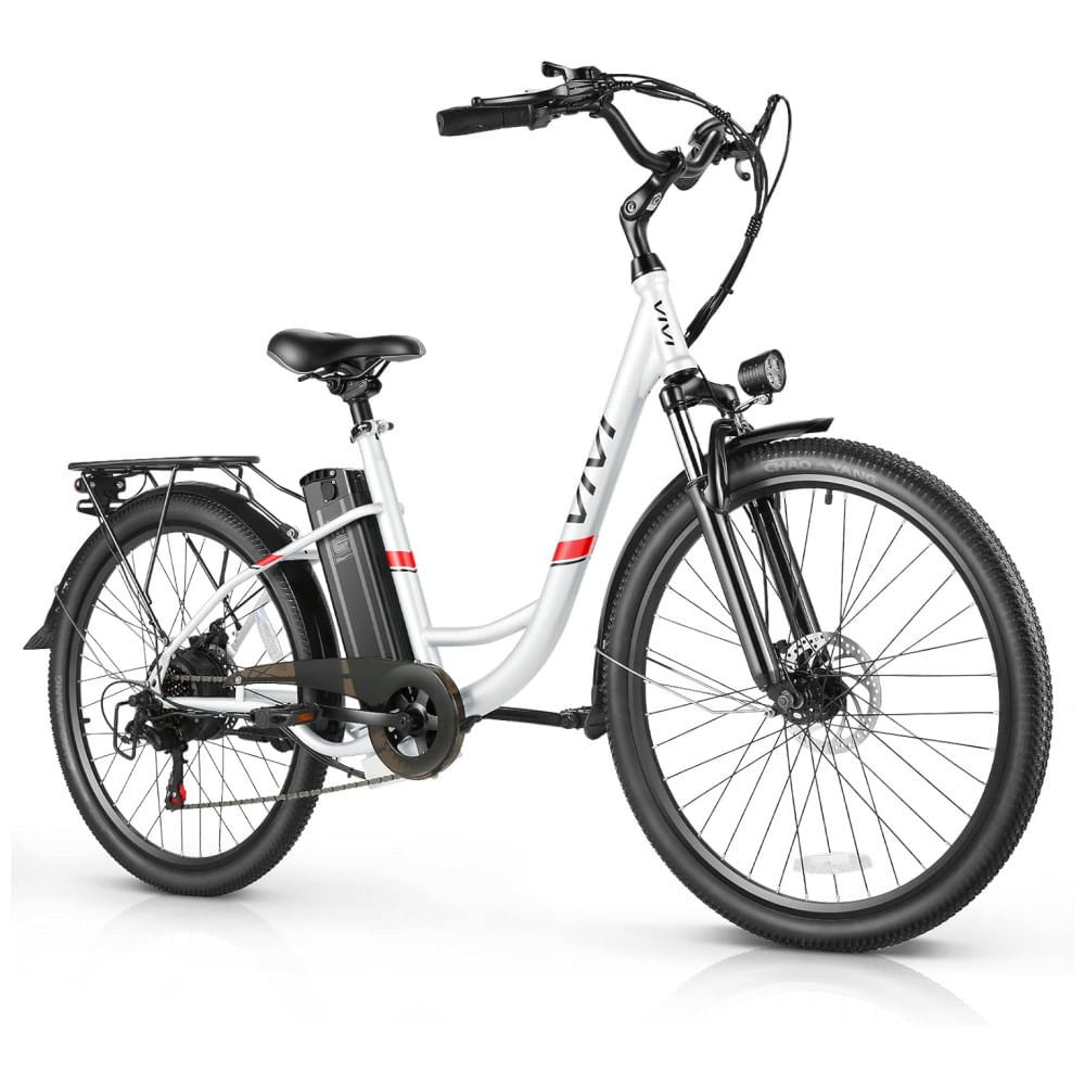 Bicicleta Elétrica Vivi, Bicicleta Elétrica Cruiser 26" 1000W Ebike para Adultos, Bateria Removível de 48V, Controle de Cruzeiro, Bicicleta Elétrica d