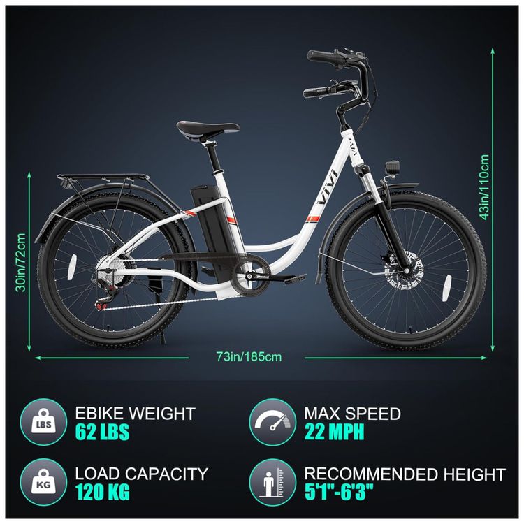 Bicicleta-Eletrica-Vivi-Bicicleta-Eletrica-Cruiser-26--Imagem-8