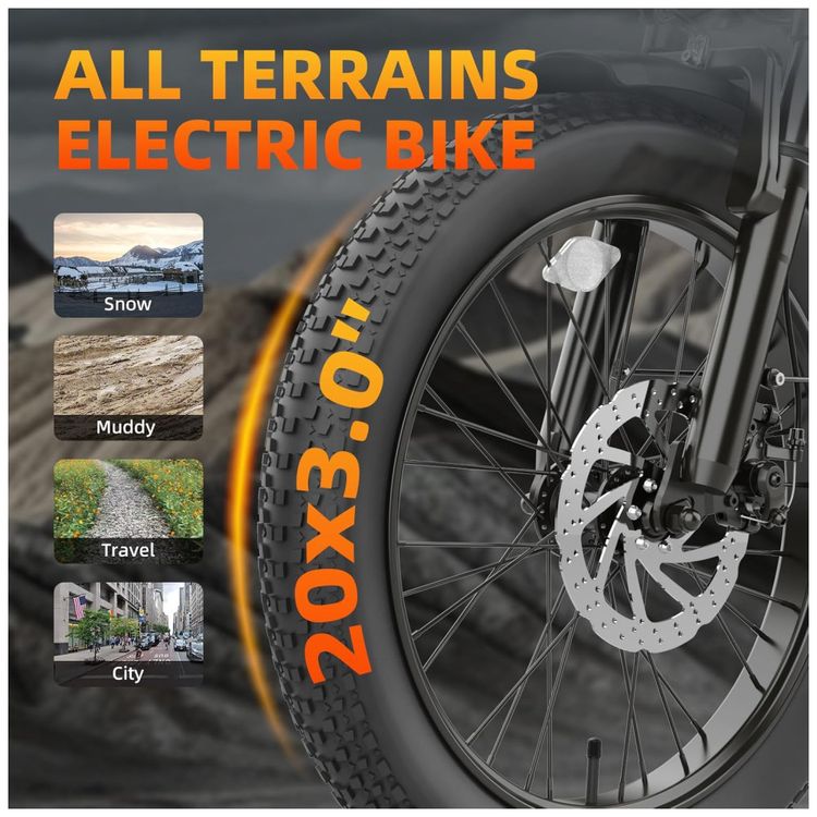 Bicicleta-Eletrica-de-Pneus-Largos-para-Adultos-20-quot--Imagem-4