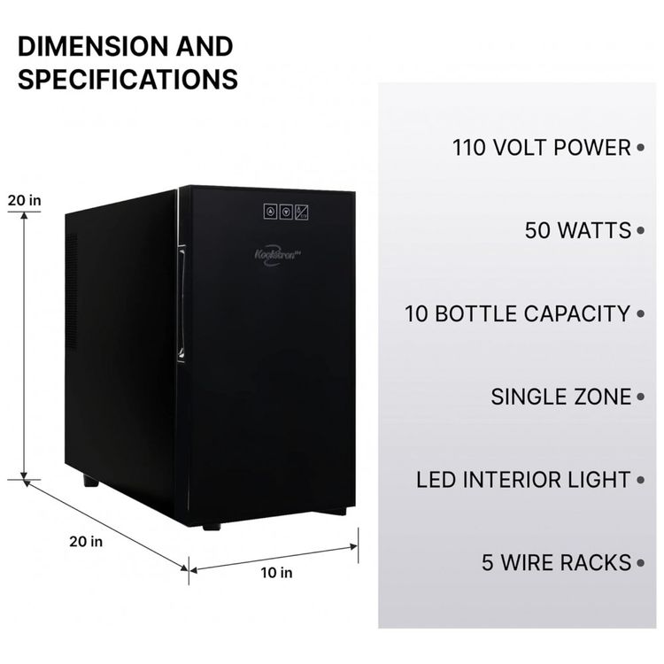 Koolatron-Wine-Fridge---Adega-para-Vinhos-com-10-Garrafas-Imagem-6
