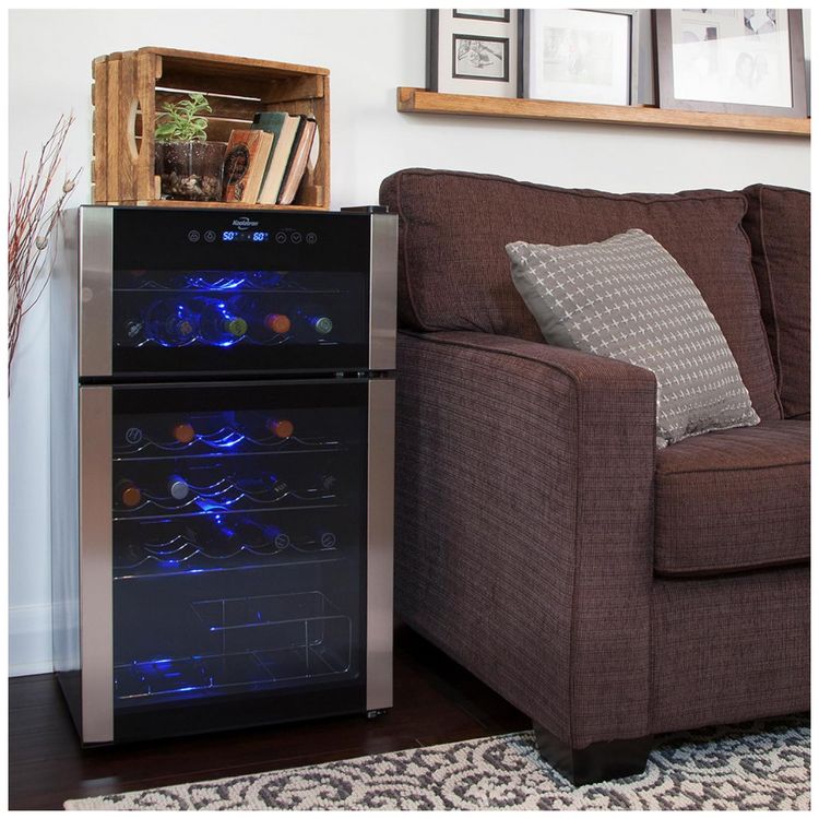 Koolatron-Wine-Fridge-Wine-Cooler-24-Garrafas-Armario-para-Imagem-1