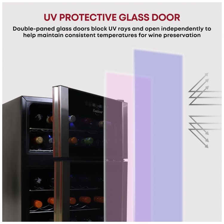Koolatron-Wine-Fridge-Wine-Cooler-24-Garrafas-Armario-para-Imagem-2