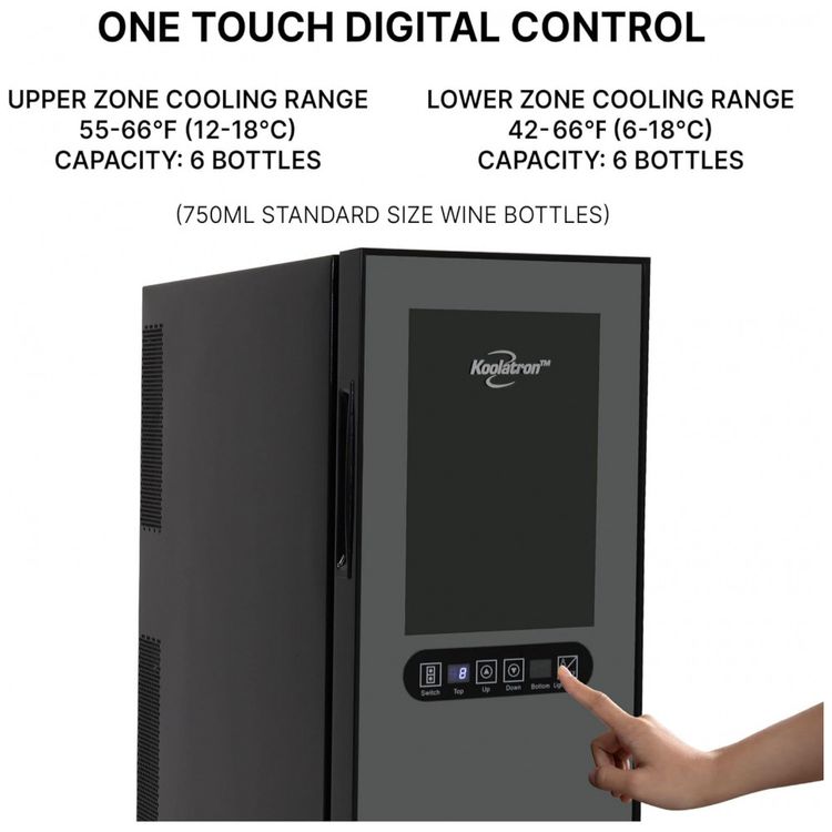 Koolatron-Urban-Series-Refrigerador-de-Vinhos-12-Garrafas-Imagem-3