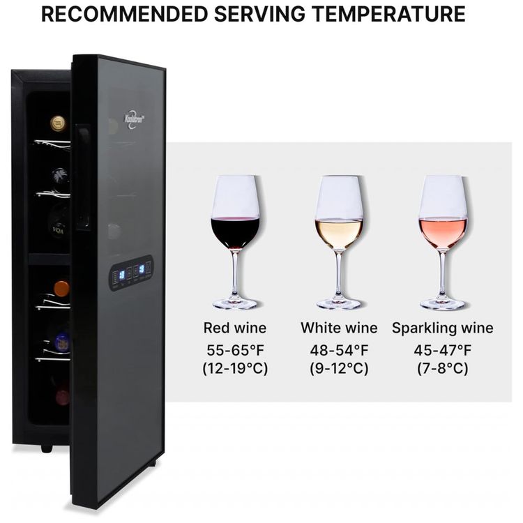 Koolatron-Urban-Series-Refrigerador-de-Vinhos-12-Garrafas-Imagem-8