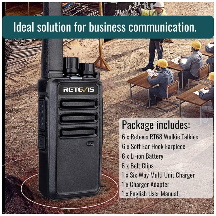 Radio-Comunicador-Walkie-Talkie-Retevis-RT68-com-Fone-Imagem-6