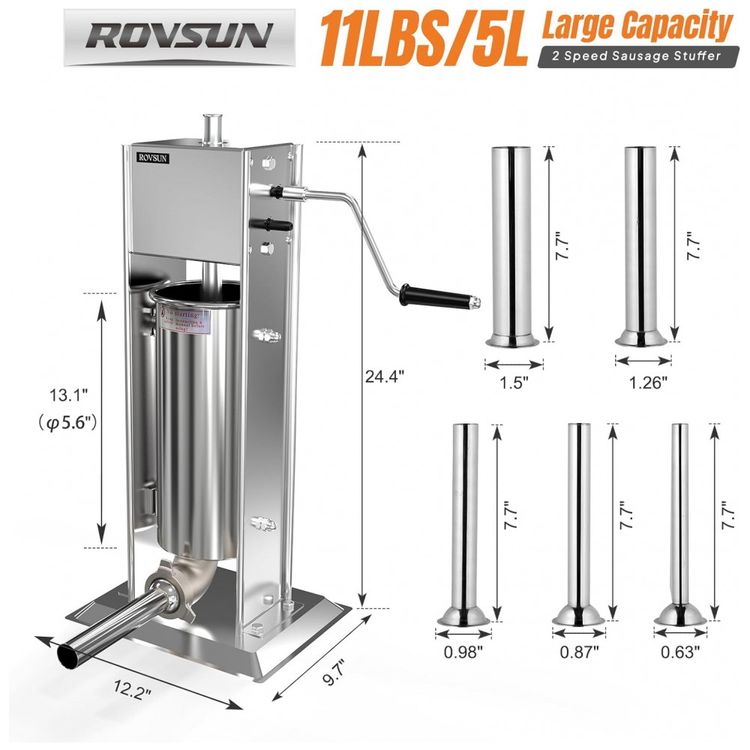ROVSUN-5LBS---11Kg-Maquina-de-Encher-Linguica-Manual-Imagem-7