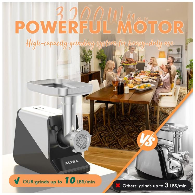 Moedor-de-Carne-8-3200W-Maximo-Eletrico-Super-Resistente-Imagem-1