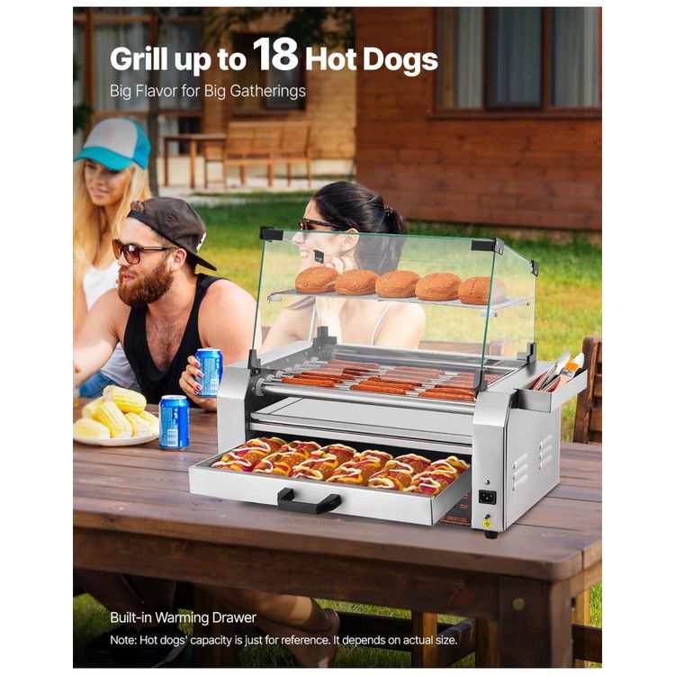 Maquina-de-Cachorro-Quente-VEVOR-18-Hot-Dogs-em-7-Rolos-Imagem-1
