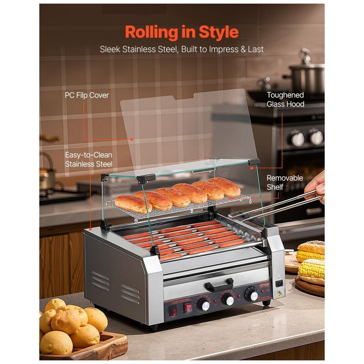 Maquina-de-Cachorro-Quente-VEVOR-18-Hot-Dogs-em-7-Rolos-Imagem-3