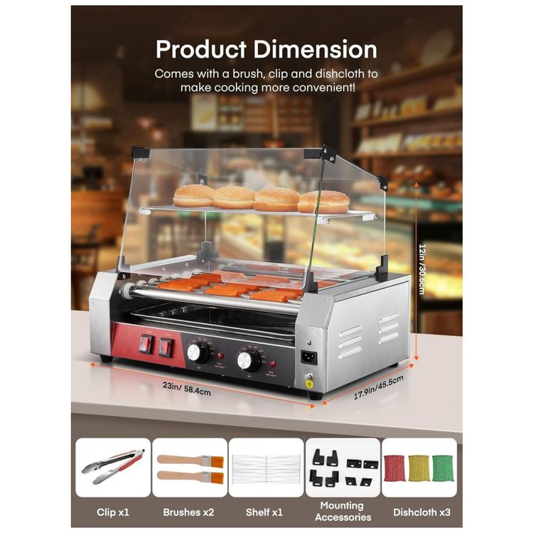 Maquina-de-Cachorro-Quente-FOHERE-Hot-Dog-Roller-com-7-Imagem-7