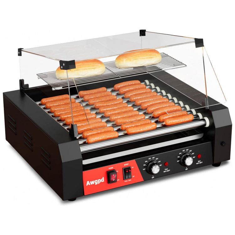 Maquina-de-Hot-Dog-Comercial-de-1650W-11-Rolos-30-Rolos-de-Imagem-0