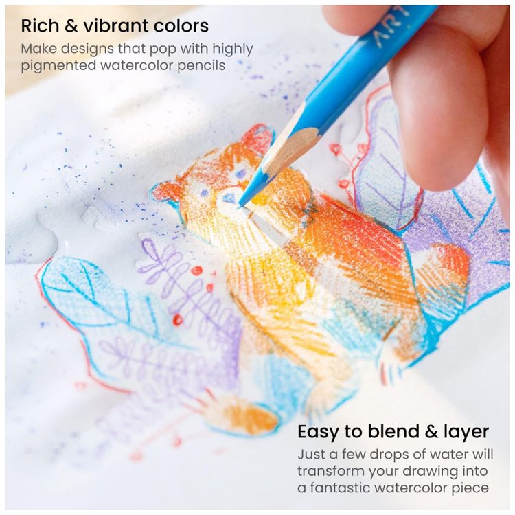Lapis-de-Aquarela-Arteza-72-cores-Conjunto-de-lapis-Imagem-3