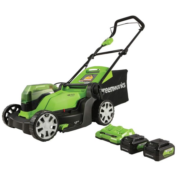 Cortador-de-Grama-Eletrico-Greenworks-48V-2-x-24V-Baterias-Imagem-0