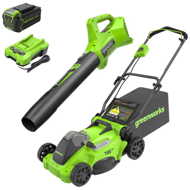 Cortador-de-Grama-Greenworks-40V-Sem-Escova-com-Soprador-Imagem-0
