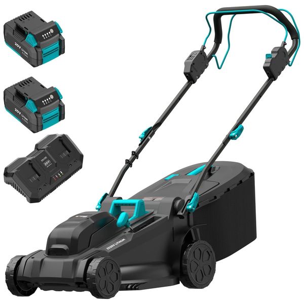 Cortador-de-Grama-Autopropelido-sem-Fio-2x20V-com-Motor-Imagem-0