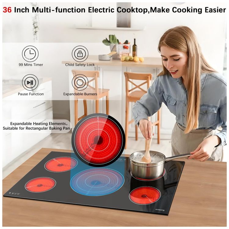 Cooktop-Eletrico-Karinear--5-Queimadores-Vidro-Imagem-1