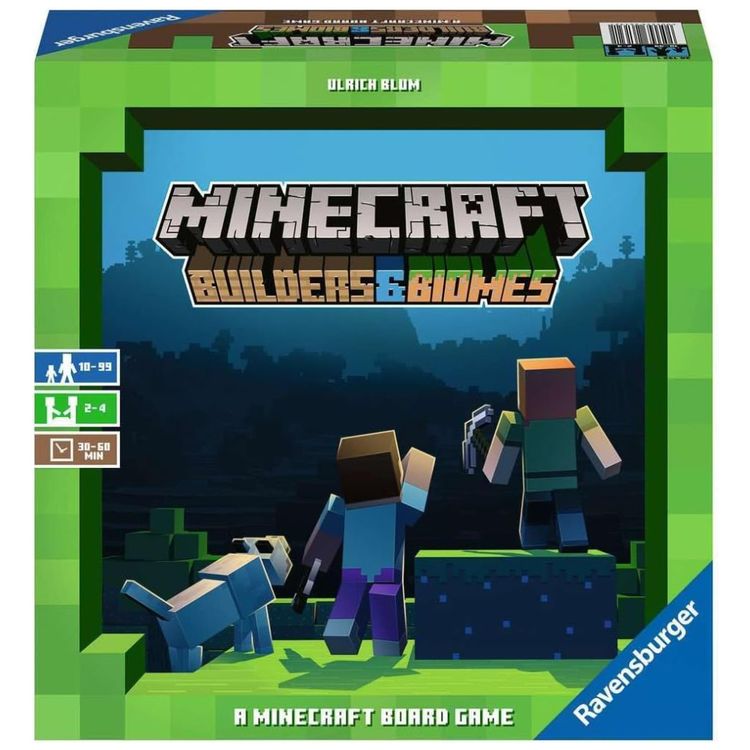 Ravensburger-Minecraft-Builders-Biomes---Jogo-de-Tabuleiro-Imagem-0