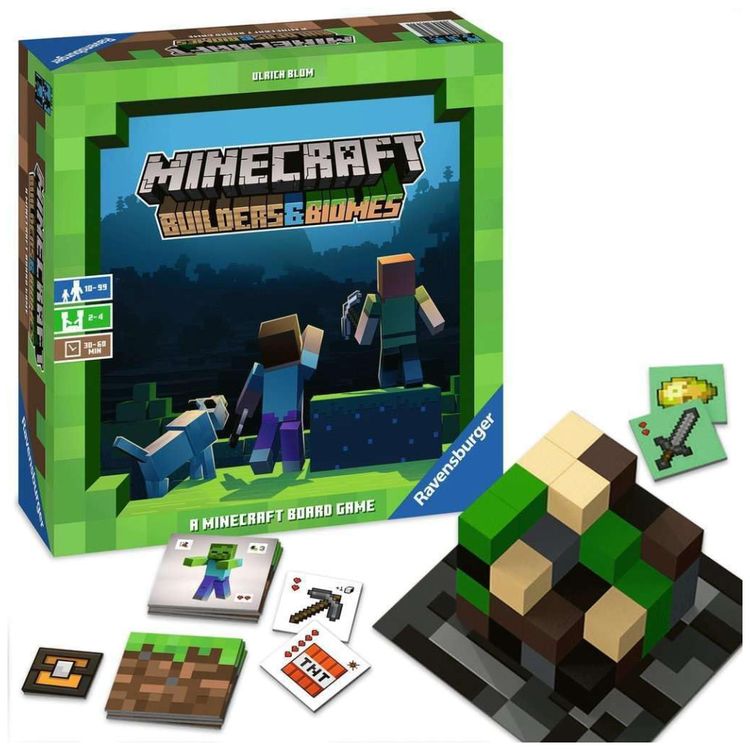 Ravensburger-Minecraft-Builders-Biomes---Jogo-de-Tabuleiro-Imagem-3