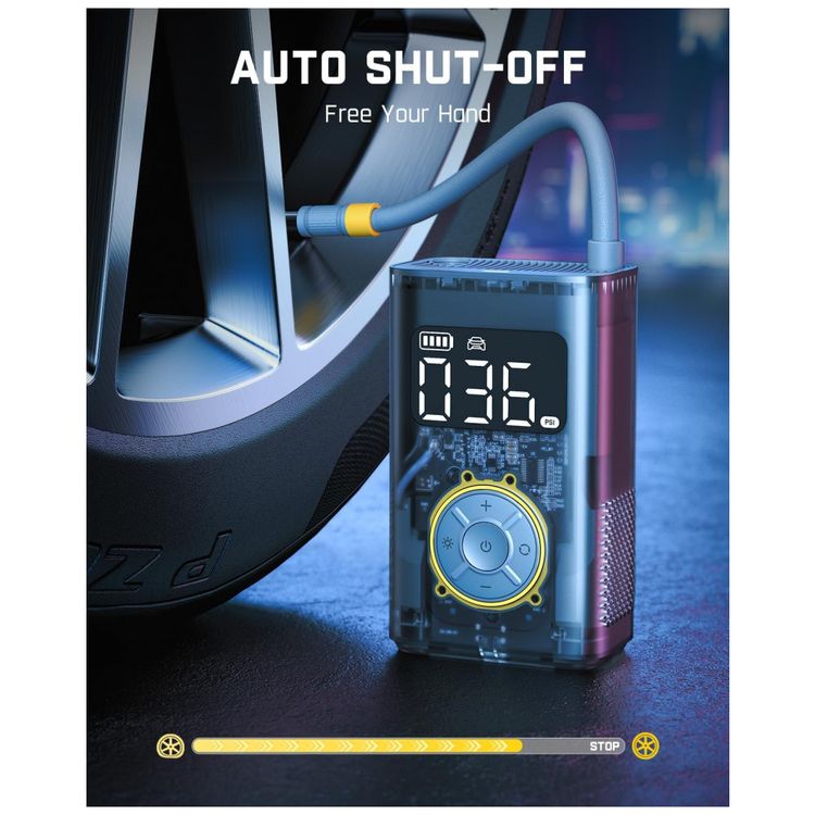 Inflador-de-Pneus-Portatil-Fanttik-X9-Pro-para-Carros-Imagem-4